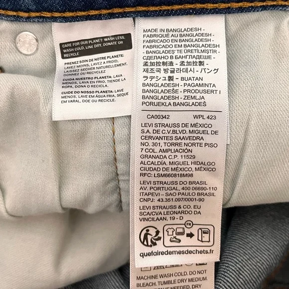 Levi's Men's 505 Classic Straight Blue‎ Jeans Size 34 X 32 - Picture 12 of 16